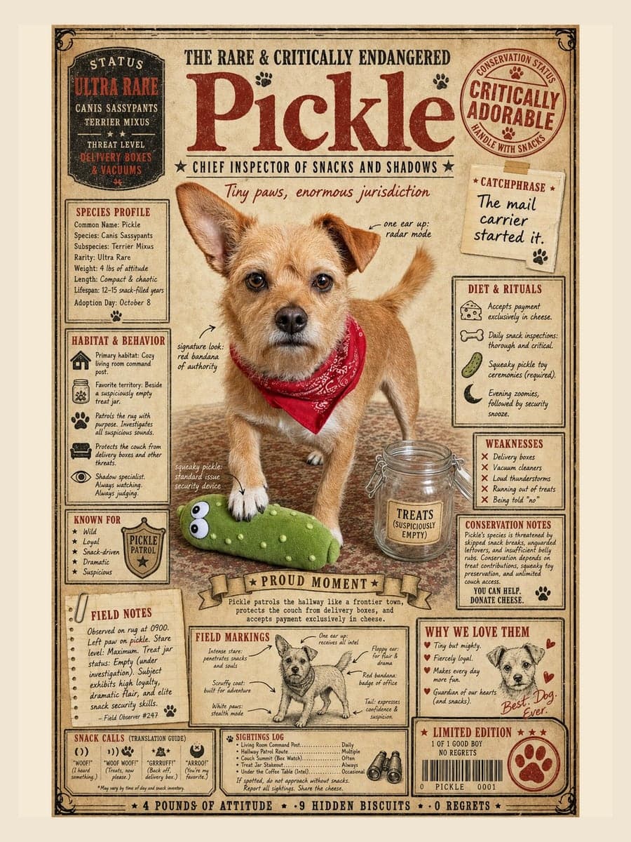 Field Guide poster for Pickle