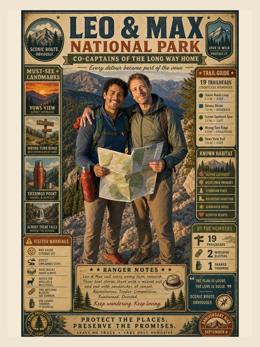 National Park poster for Leo & Max