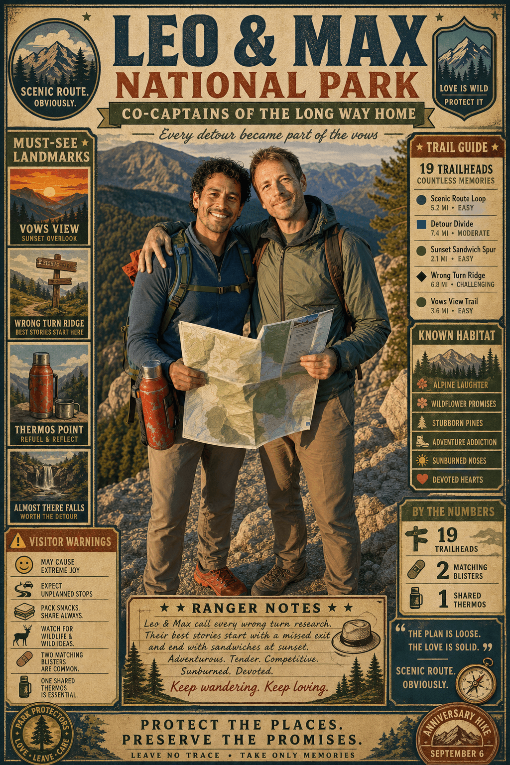 Leo & Max National Park poster