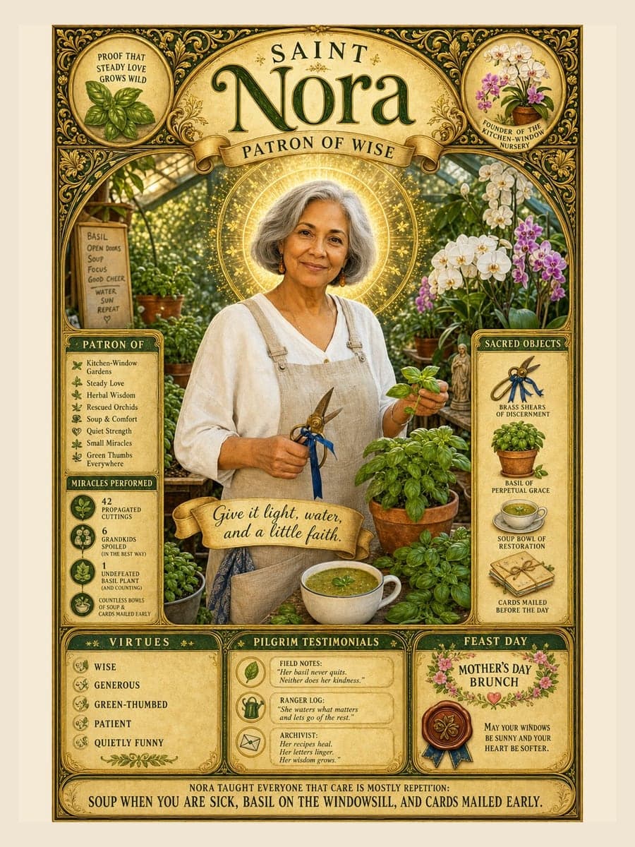 Patron Saint poster for Nora