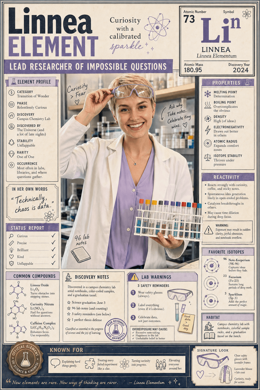 Linnea Periodic Element poster